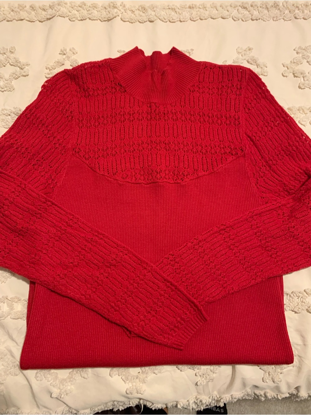 torrid Red Cable-Knit Turtleneck Sweater
